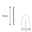 Lady Grace Nail Accessories ND021-2 Silver 10mm x 0.5mm