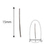Lady Grace Nail Accessories ND1575-2 Silver 15mm x 1mm