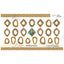 Sha-Nail Charm  Metal Frame Gold