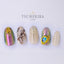 Tsumekira [noble] Hanako Produce 6  Abalone Shell Parts  46mm x 88mm