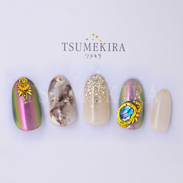 Tsumekira [noble] Hanako Produce 6  Abalone Shell Parts  46mm x 88mm