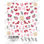 Tsumekira es Produce 1 Candy Pang  New Year Tsuruga ES-CAP-101  97mm x 78mm
