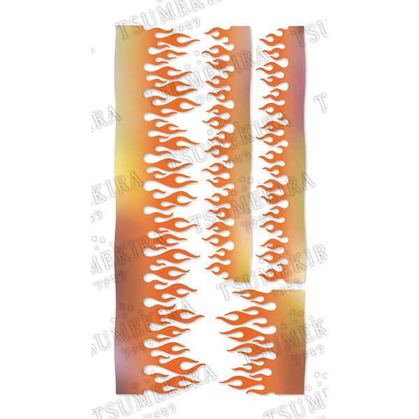 Tsumekira [noble] Produced by BritneyTOKYO   Blaze Orange  46mm x 88mm
