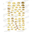 Tsumekira es (S) half moon (for nail half moon) mat gold ES-HAM-101