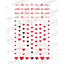 Tsumekira es (Es) Valentine Heart Red  ES-VLT-401