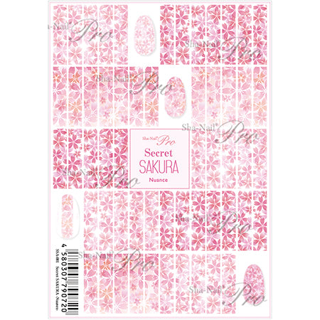 Sha-Nail PRO  Secret Sakura-Nuance- 85mm × 123mm 1P