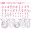 Sha-Nail Charm  Starlight Sakura 50mm x 86mm  1P