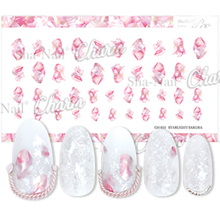 Sha-Nail Charm  Starlight Sakura 50mm x 86mm  1P