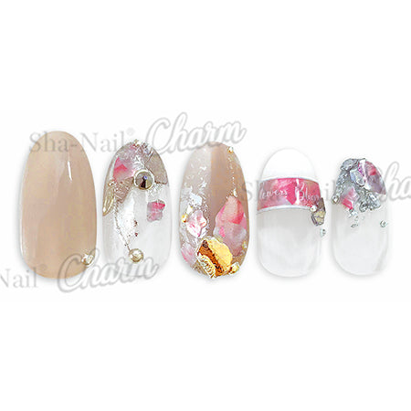 Sha-Nail Charm  Starlight Sakura 50mm x 86mm  1P