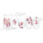 Sha-Nail Charm  Starlight Sakura 50mm x 86mm  1P