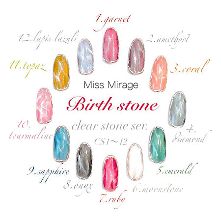 Miss Mirage Soak Off Gel CS4s clear stone diamond 2.5g