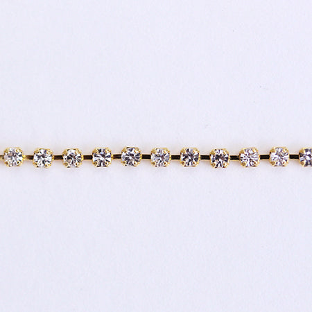 Joias diamond stone chain  Crystal / gold  20cm