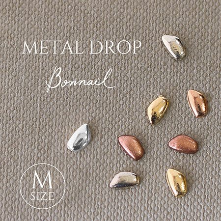 Bonnail Metal Drop M Champagne gold 10p
