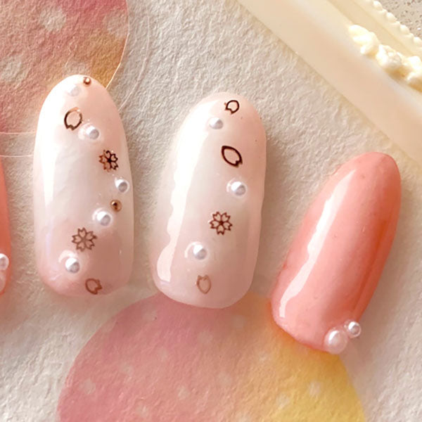 Jewelry-Nail LP-6504 Sakura 4S Pink Gold