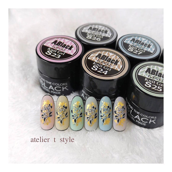 ICE GEL A BLACK Icing Knit Gel S25 Baked Green 3g