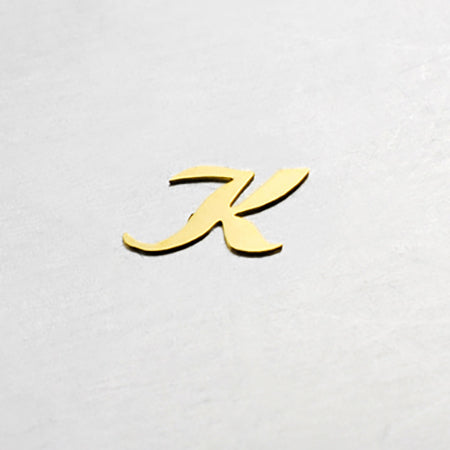 Jewelry-Nail LP-0841 cursive K Gold