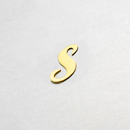 Jewelry-Nail LP-0849 cursive S Gold