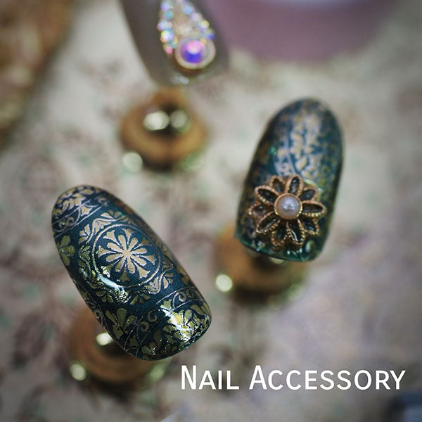 Nail accessories art film Damask A Gold