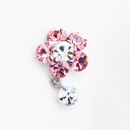 Ann Professional Rondi Collection Flower Silver (Pink)