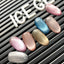 ICE GEL A BLACK Star Galaxy Gel 1147 Cat Eye Lame Pink