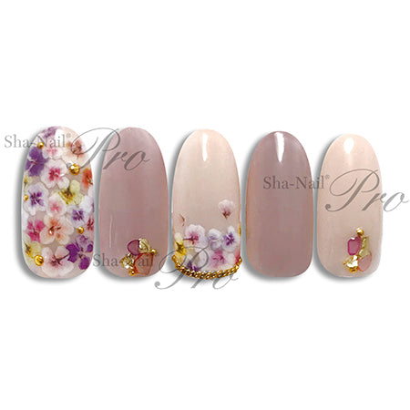 Sha-Nail Plus Real Flowlet White Gradation