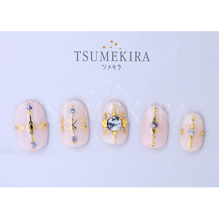 Tsumekira Vicky Wu Produce 6  Aztec art Gold