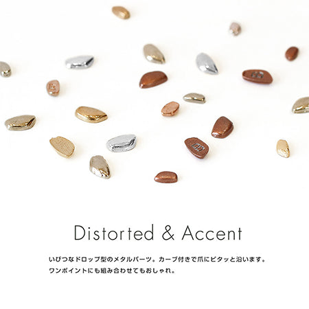 Bonnail Metal Drop S  Pink gold 14p