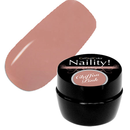 Naility! Gel Nail Color  400 chiffon pink 4g