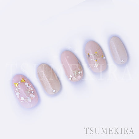 Tsumekira Snowflake 9 White gold  SG-YUK-901