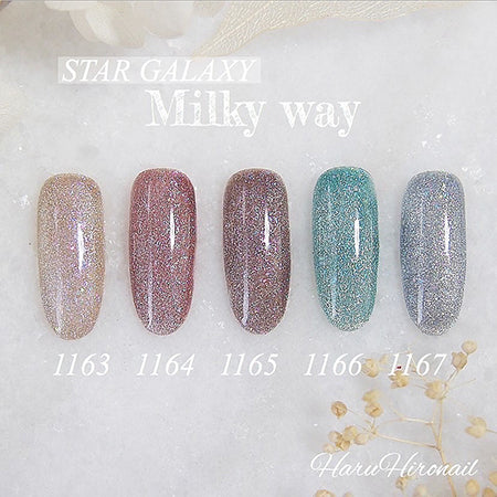 ICE GEL A BLACK Star Galaxy Gel   1164 MILKY WAY LOGY Pink  3g