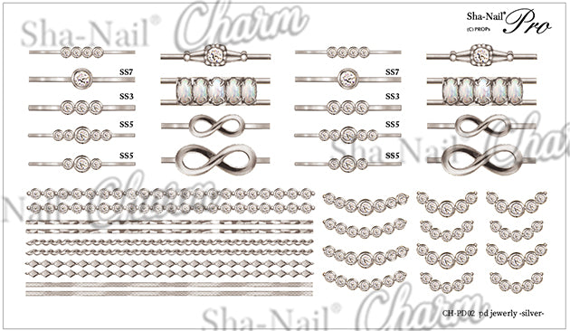 Sha Nail Charm  CH-PD02  Speedy jewelry silver