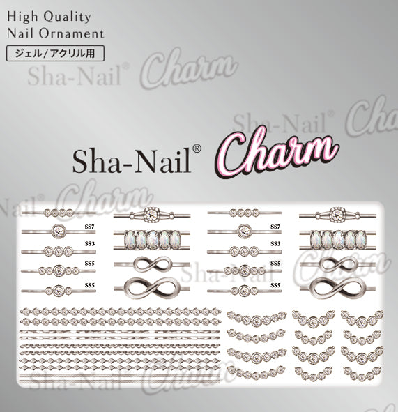 Sha Nail Charm  CH-PD02  Speedy jewelry silver