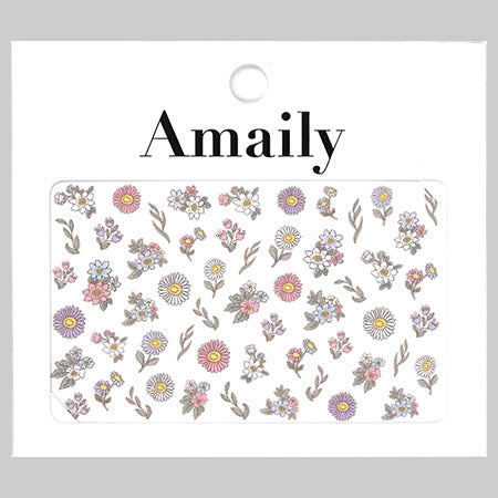Amaily Nail Stickers  No. 3-28 Fancy Flower (Color)