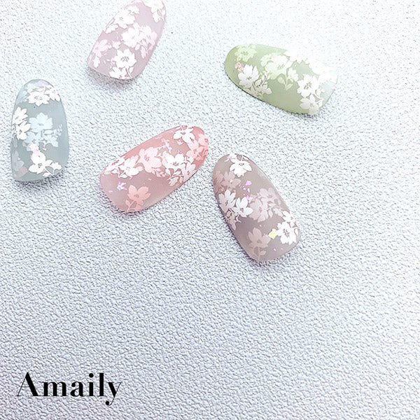 Amaily Nail Stickers  No. 3-31 Pedicel (white)