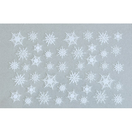 Amaily Nail Stickers No. 3-33 Snowflake 2 (white)