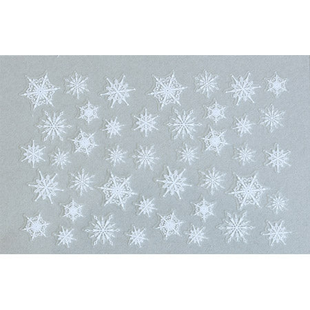 Amaily Nail Stickers No. 3-33 Snowflake 2 (white)