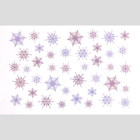 Amaily Nail Stickers No. 3-34 Snowflake 2 (color)