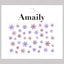 Amaily Nail Stickers No. 3-34 Snowflake 2 (color)