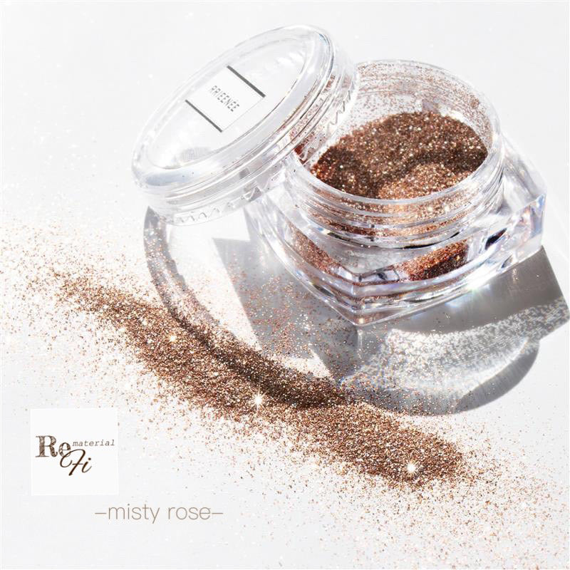 Bonnail x Rrieenee Products ReFi Material Glitter Series  Misty Rose