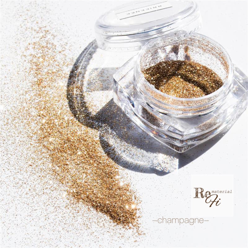 Bonnail x Rrieenee Products ReFi Material Glitter Series  Champagne