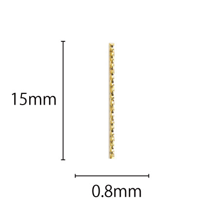 NAILTAS Nail Deco Parts M021 0.8mm x15mm 30p