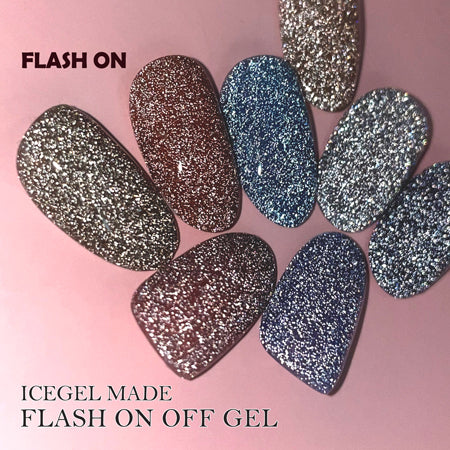 ICE GEL A BLACK On-Off Gel  1203 Flash Beige  3g