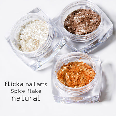 Flicka Nail Arts Spice Flake Natural Flake  1g x 3P