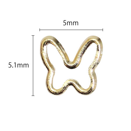 NAILTAS Nail Deco Parts M033  5.1mm x 5mm 20p