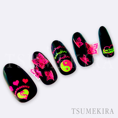 Tsumekira Britney TOKYO Produce 8 Carnival Neon Pink SG-BTK-122