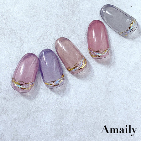 Amaily Nail Stickers No. 5-40 Nuance Line OS