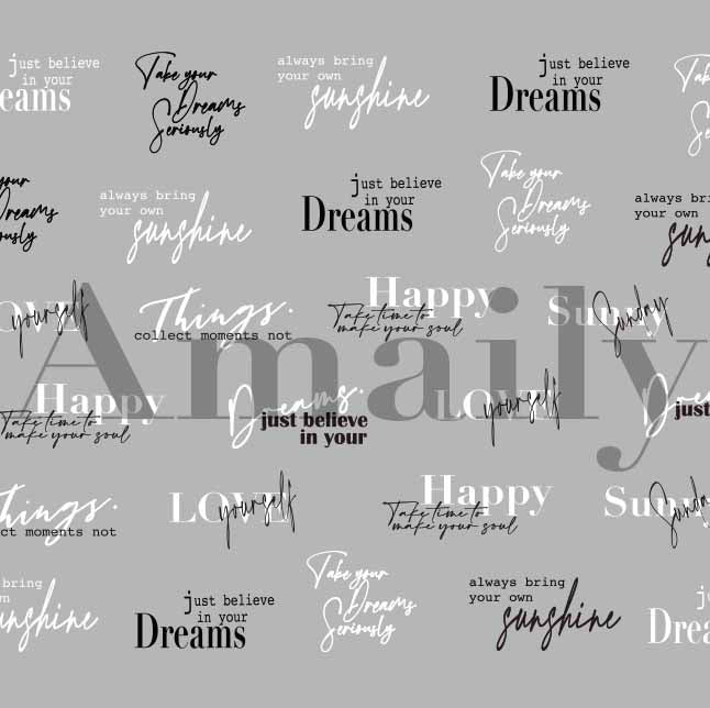 Amaily Nail Stickers No. 2-24 Mixed logo