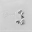 + D D.nail Butterfly Parts  Silver 2 pieces