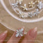 + D D.nail Silky Clover  Silver  2 pieces