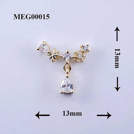 SONAIL Nail Deco Parts  MEG0015  2P